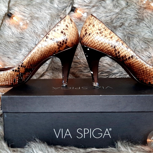 Via Spiga Python Heels 9.5 M WITH BOX - Picture 5 of 9
